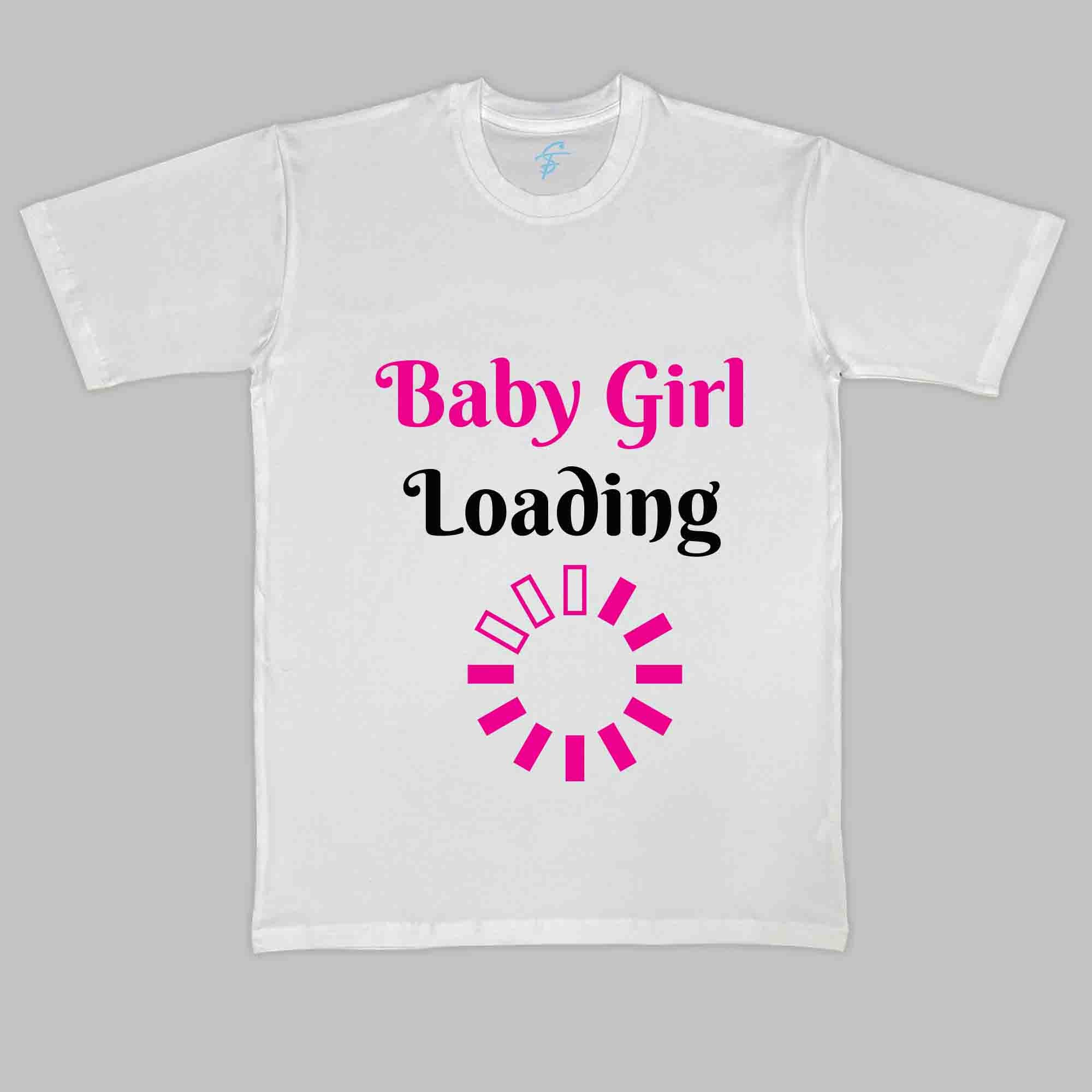 BABY GIRL LOADING TSHIRT - Maternity