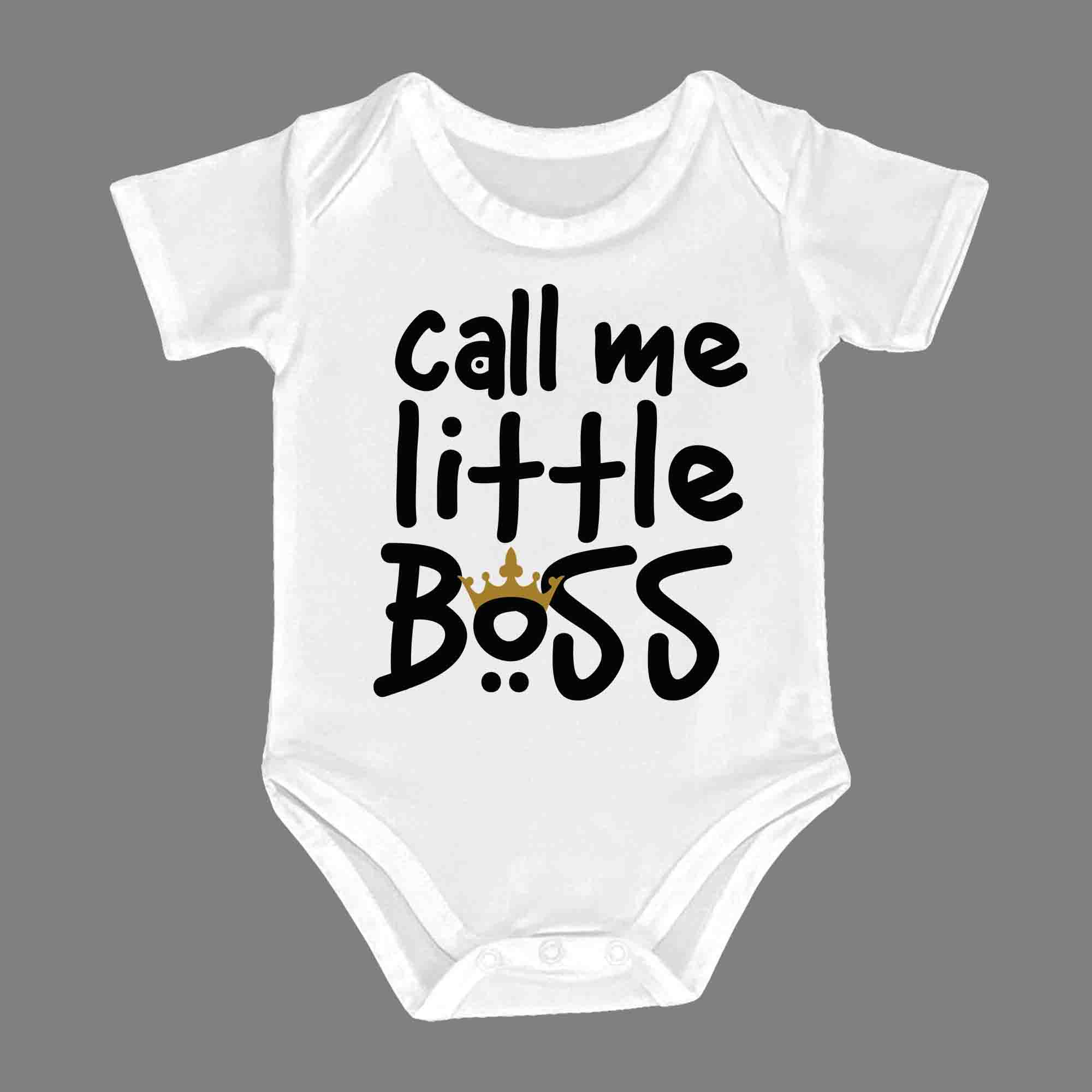 CALL ME LITTLE BOSS - Infant Tees