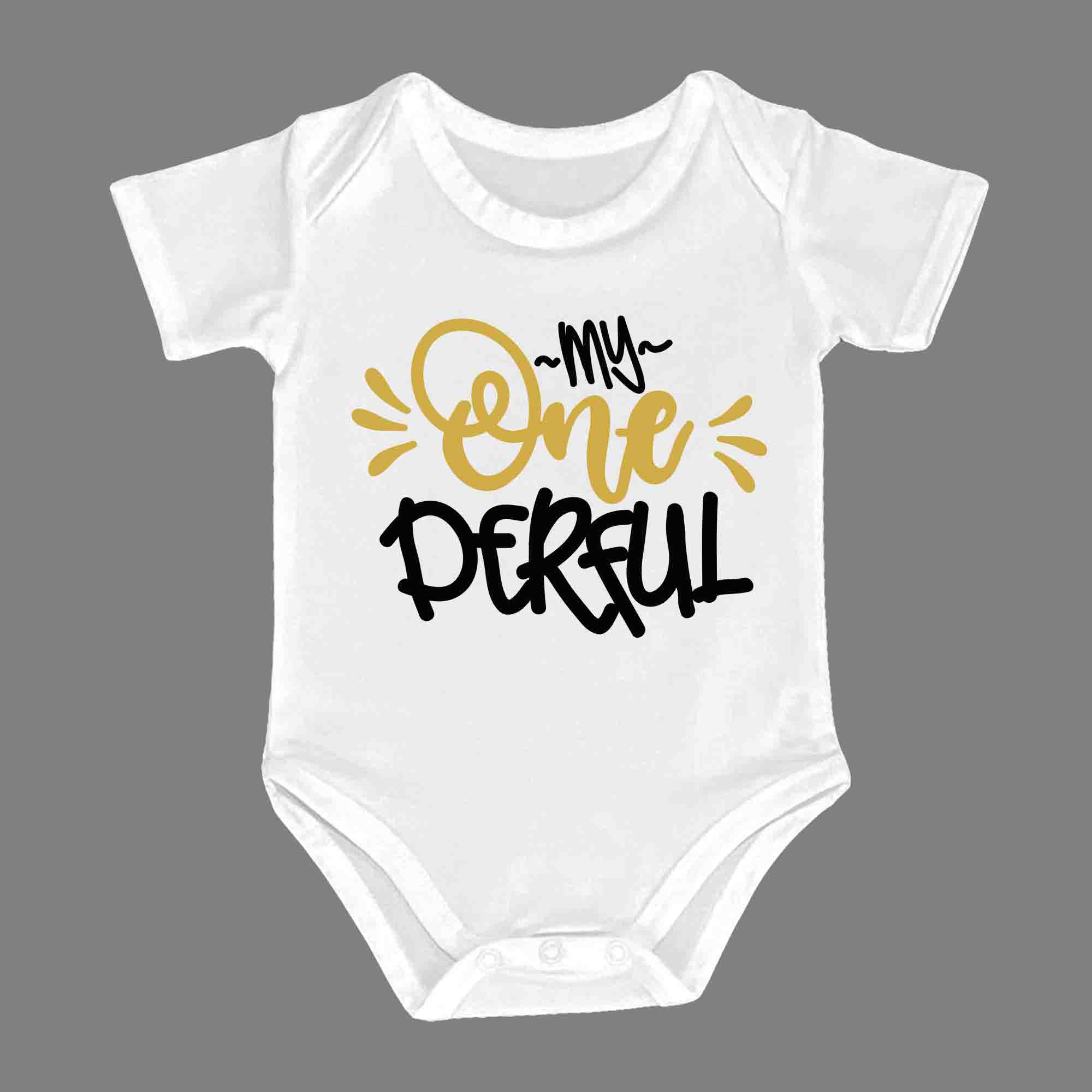 MY ONE DERFUL BABY ROMPER - Infant Tees