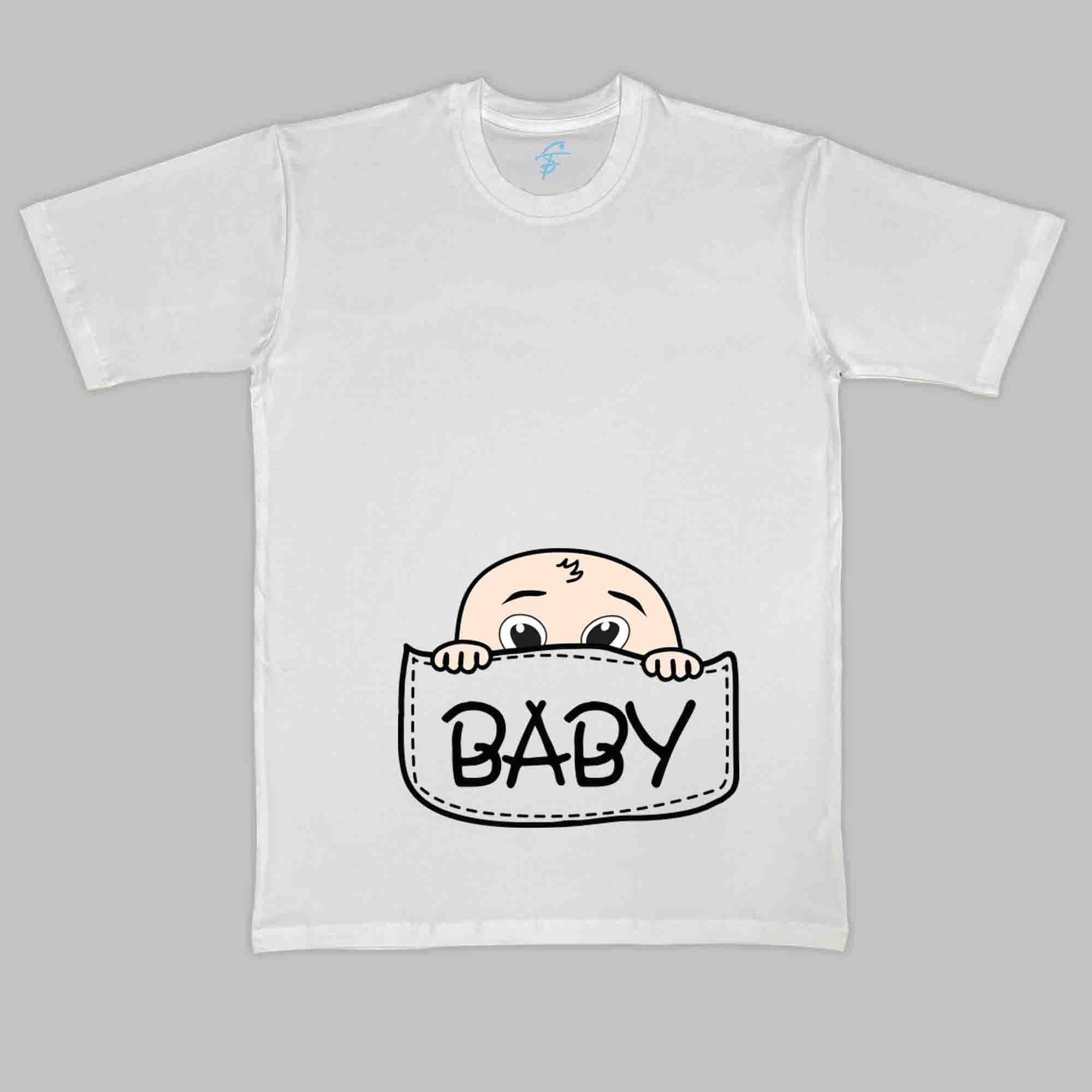 BABY POUCH TSHIRT - Pregnancy Tees - Sitara Fashions