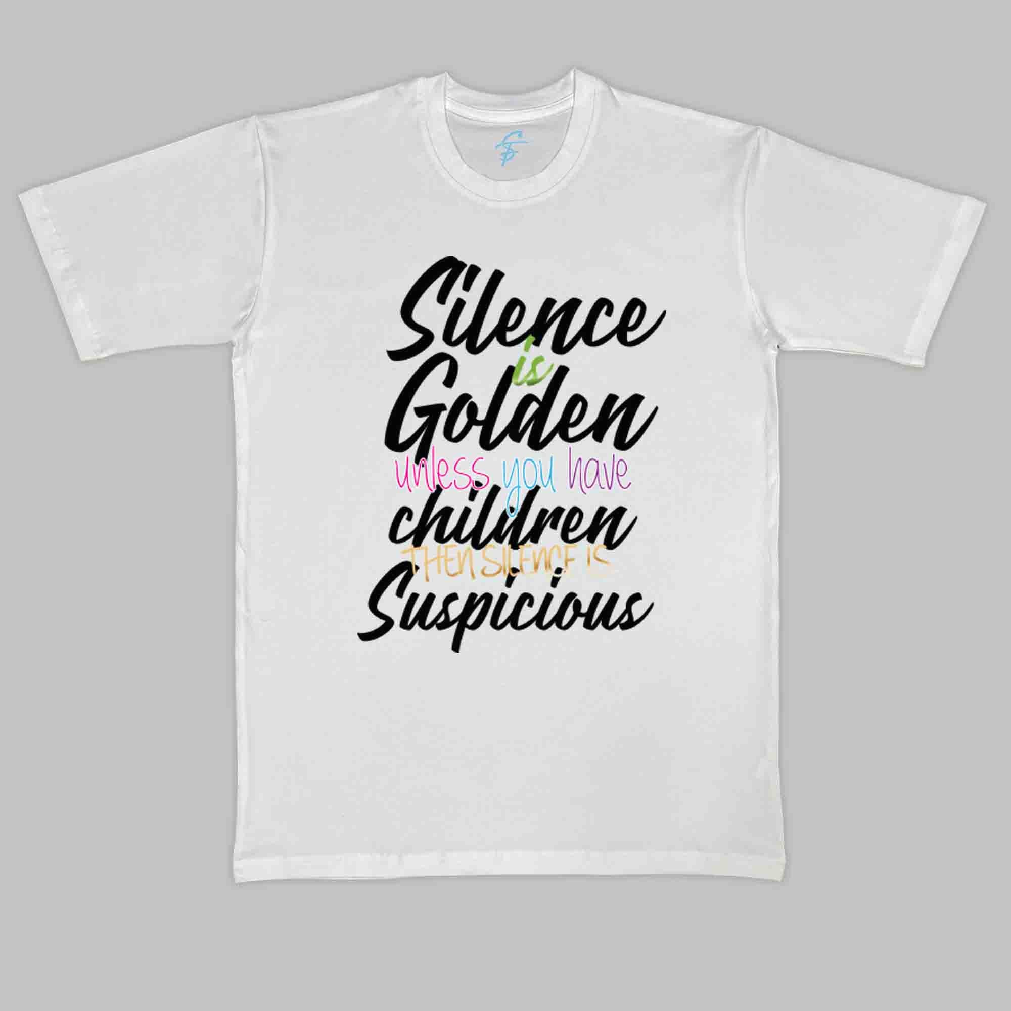 SILENCE IS GOLDEN TSHIRT - Twinning | Buy 1 at Actual Price or Get a Bundle at 40% Off!