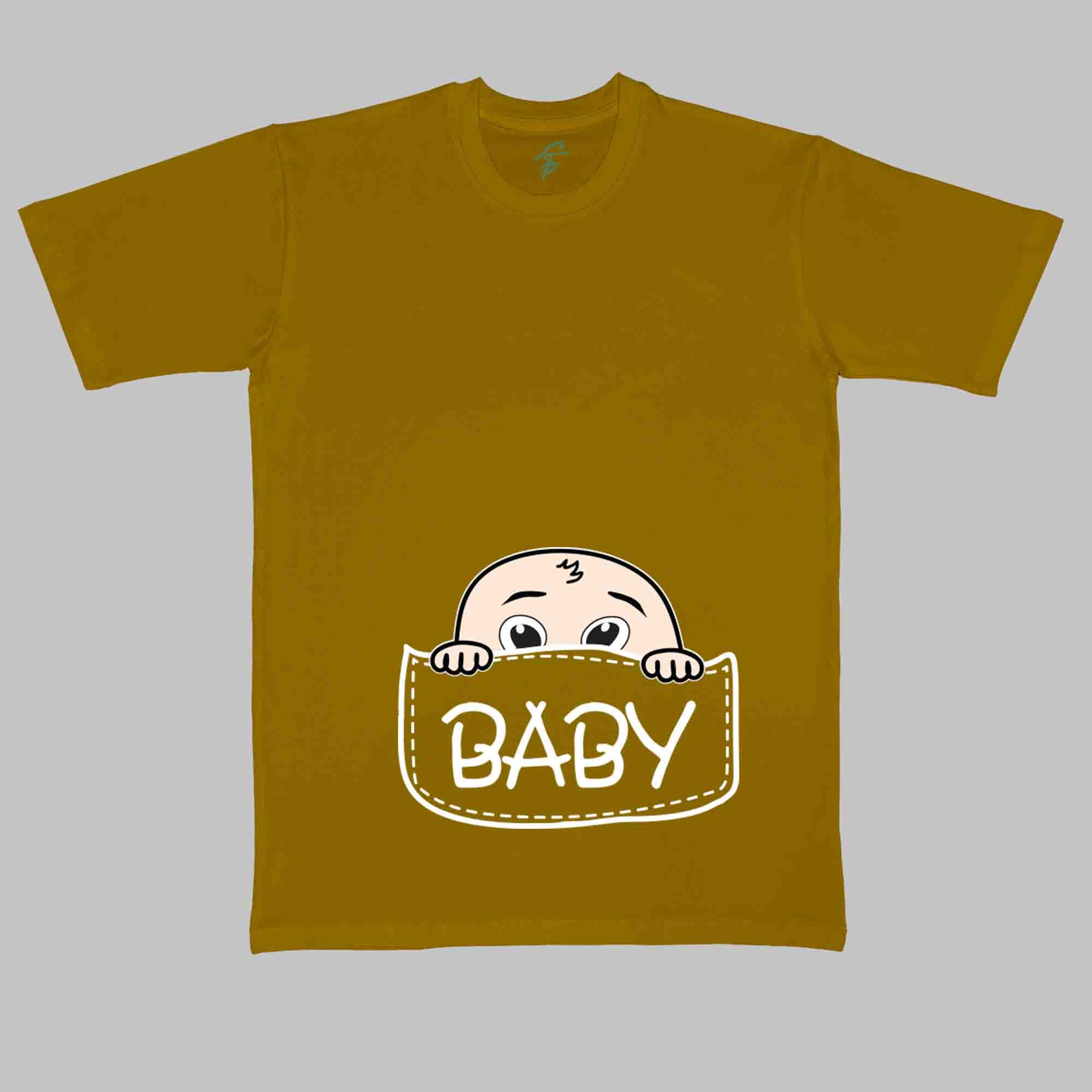 BABY POUCH TSHIRT - Pregnancy Tees - Sitara Fashions