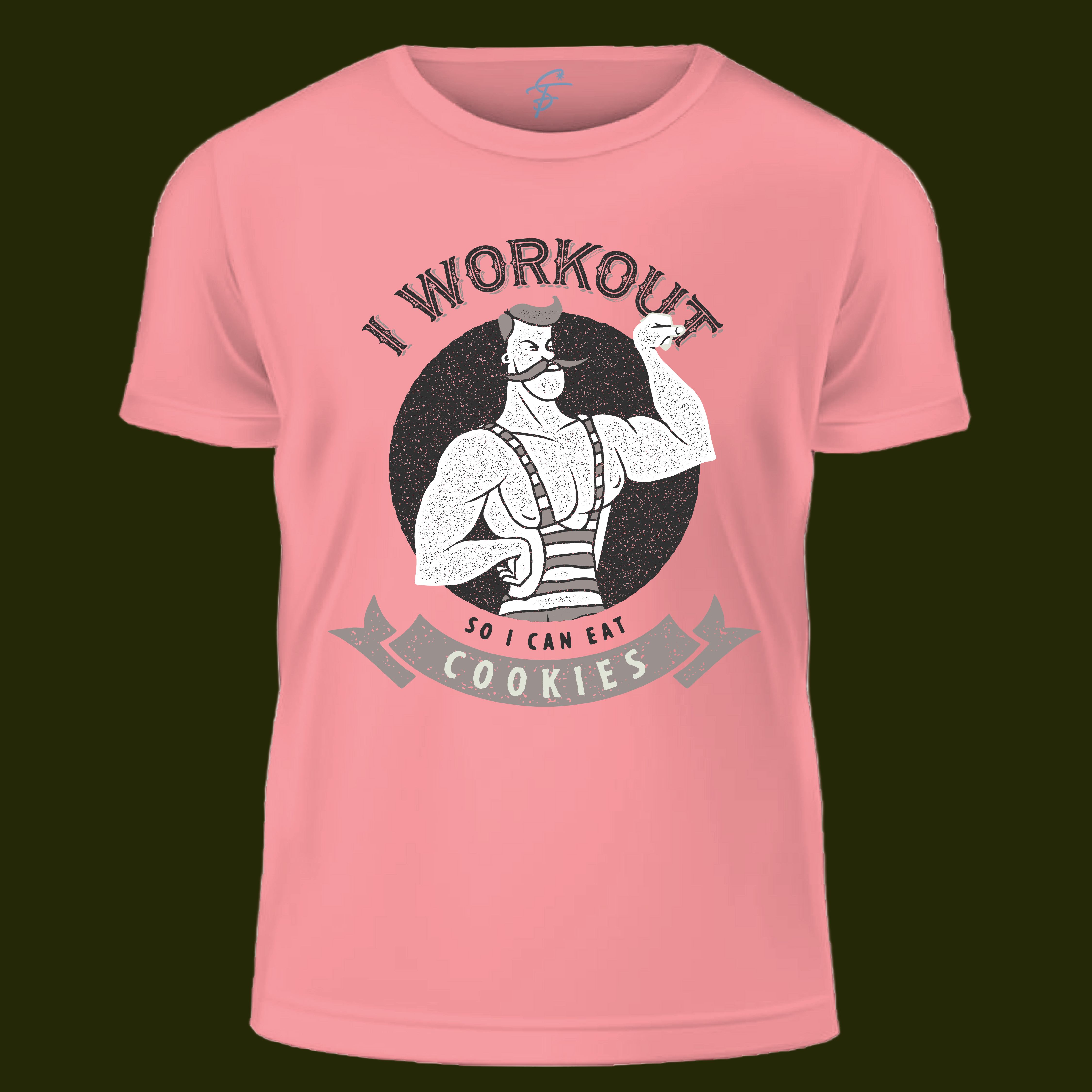 Funny Workout T-Shirt, Gym Tee,  Fitness Motivation, Cookies T-Shirt,  Humor, Gag Gift, Gym Quote, Graphic.