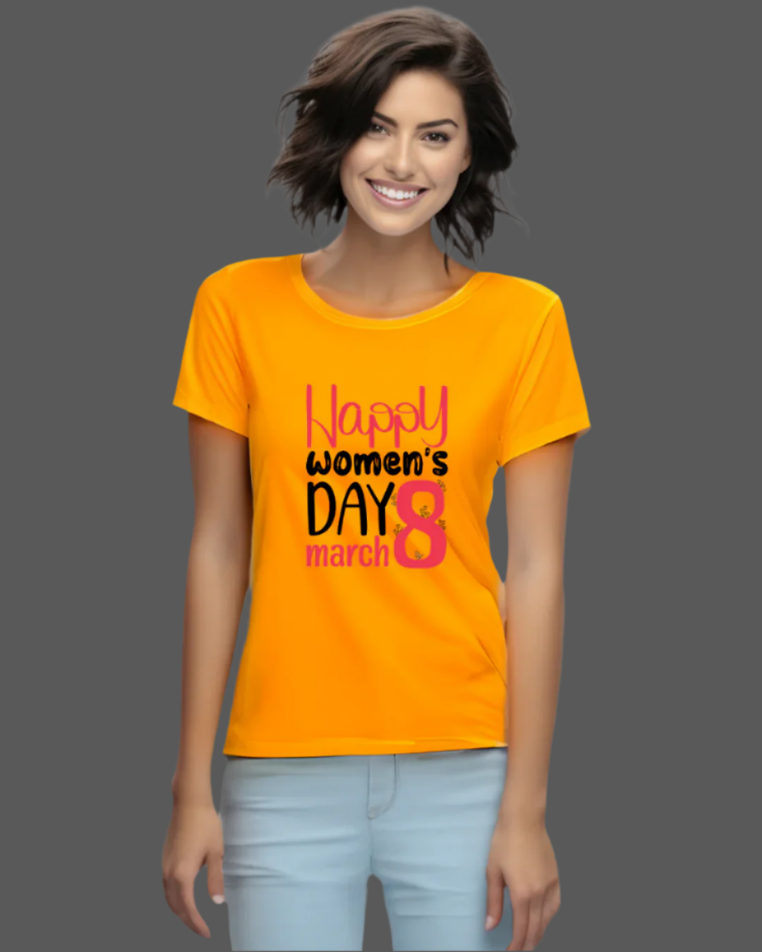 Women's Day Celebration T-Shirt, March 8 Graphic Print