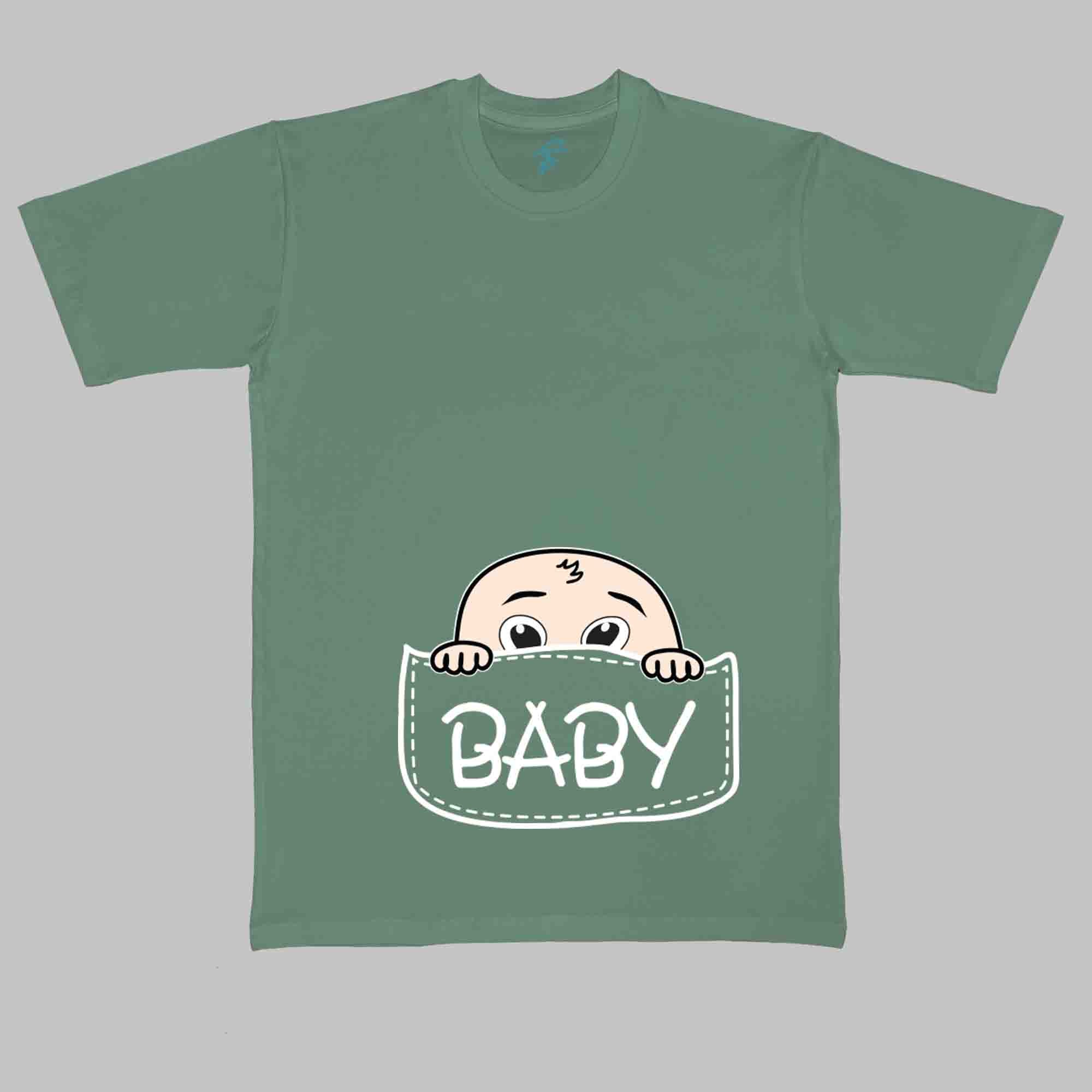 BABY POUCH TSHIRT - Pregnancy Tees - Sitara Fashions