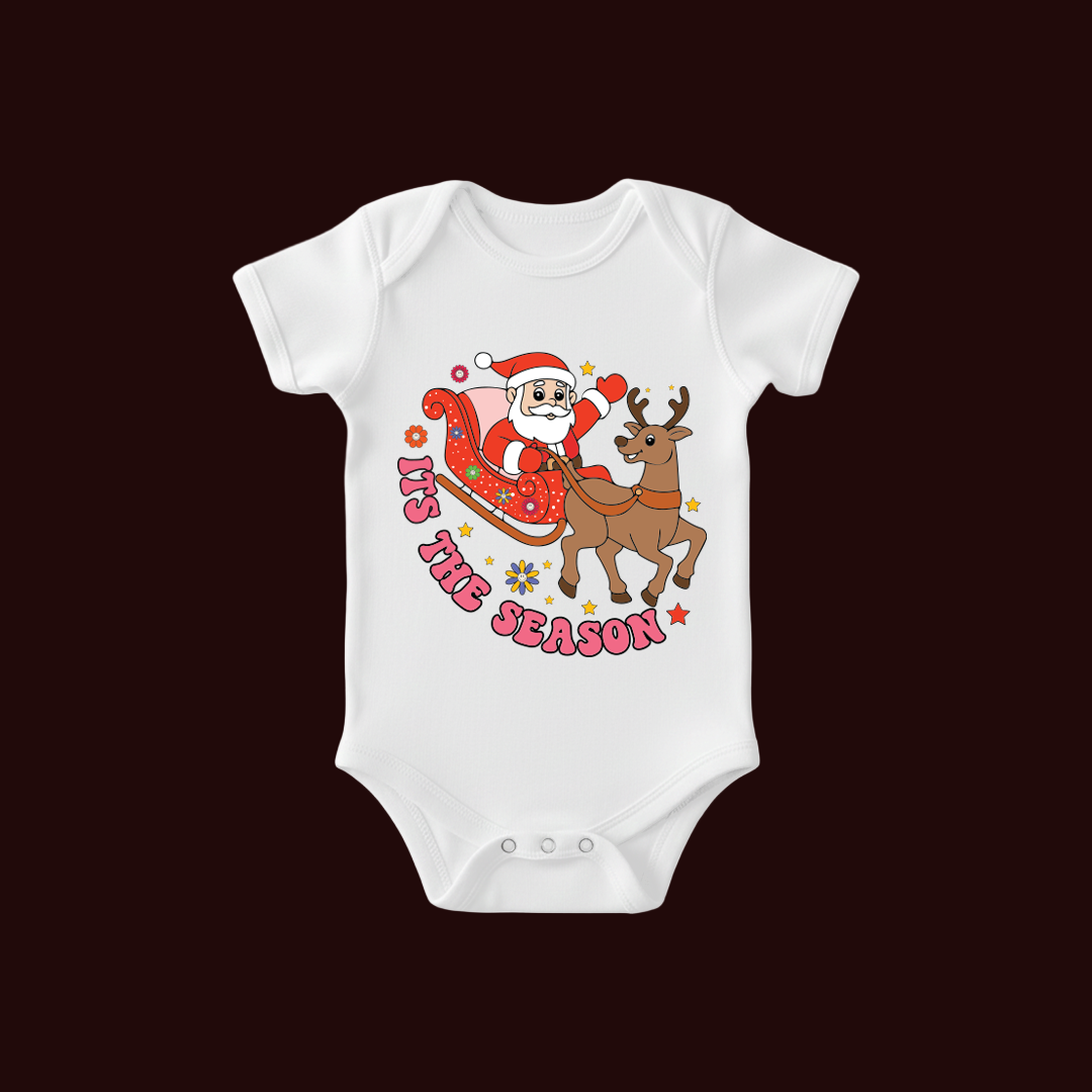 Christmas season T-shirt | Santa Sleigh reindeer t-shirt | Santa t-shirt Matching Family outfit
