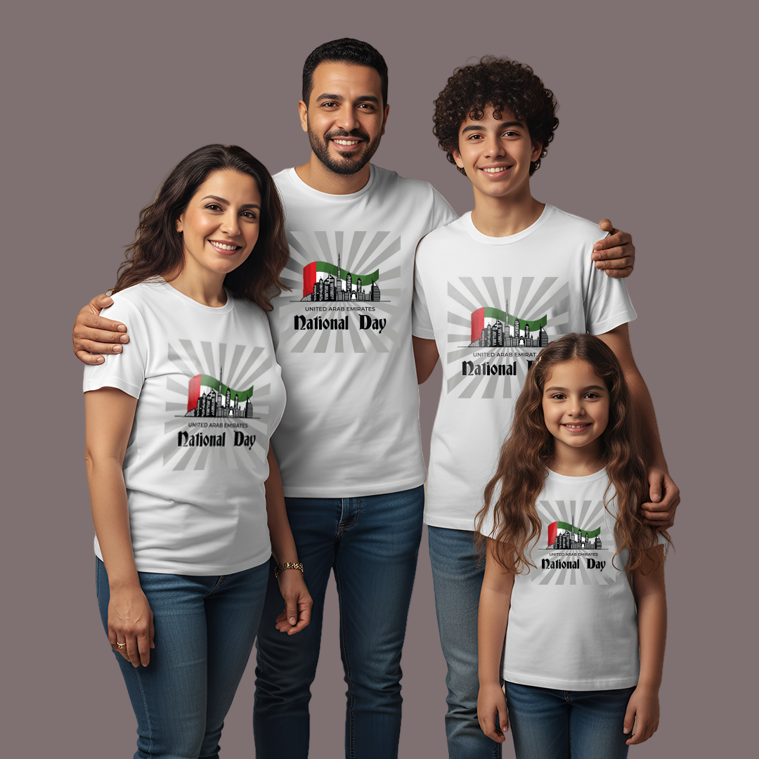 UAE National Day Family T-Shirts – Patriotic Graphic Collection
