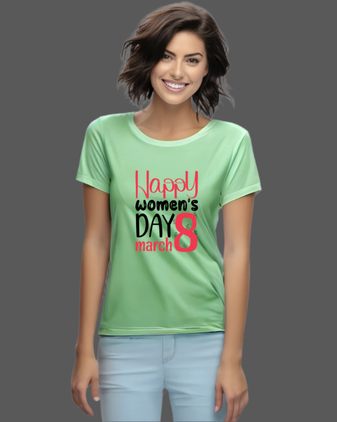 Women's Day Celebration T-Shirt, March 8 Graphic Print