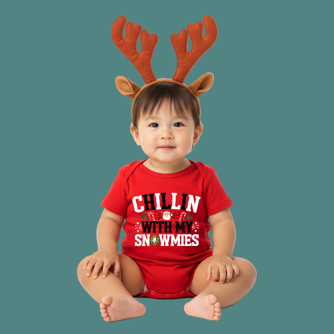 Christmas T-shirt | Santa T-shirt | Chillin with my Snowmies Matching Family outfit
