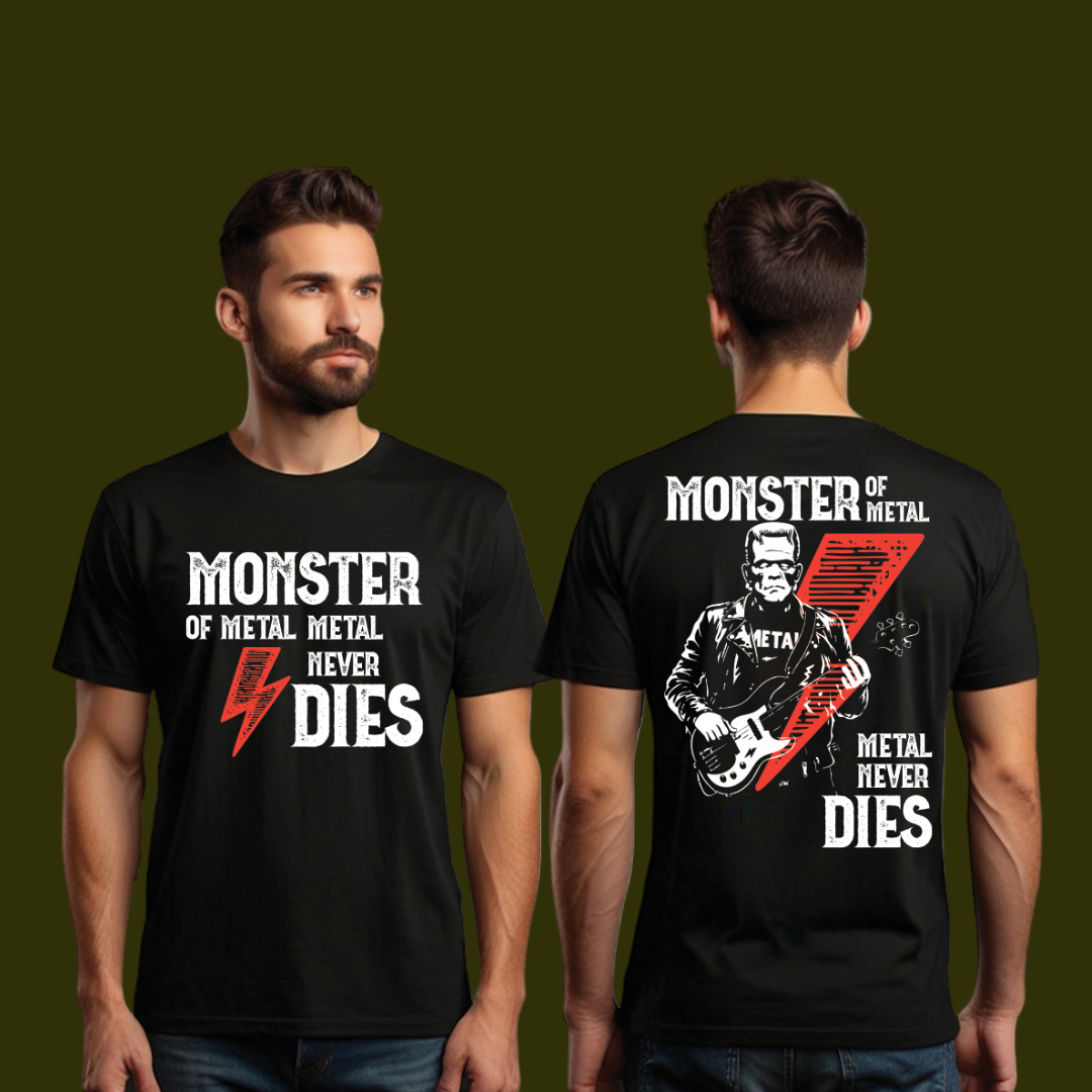 Monster of Metal T-Shirt | Heavy Metal Fan Apparel | Metal Never Dies Tee