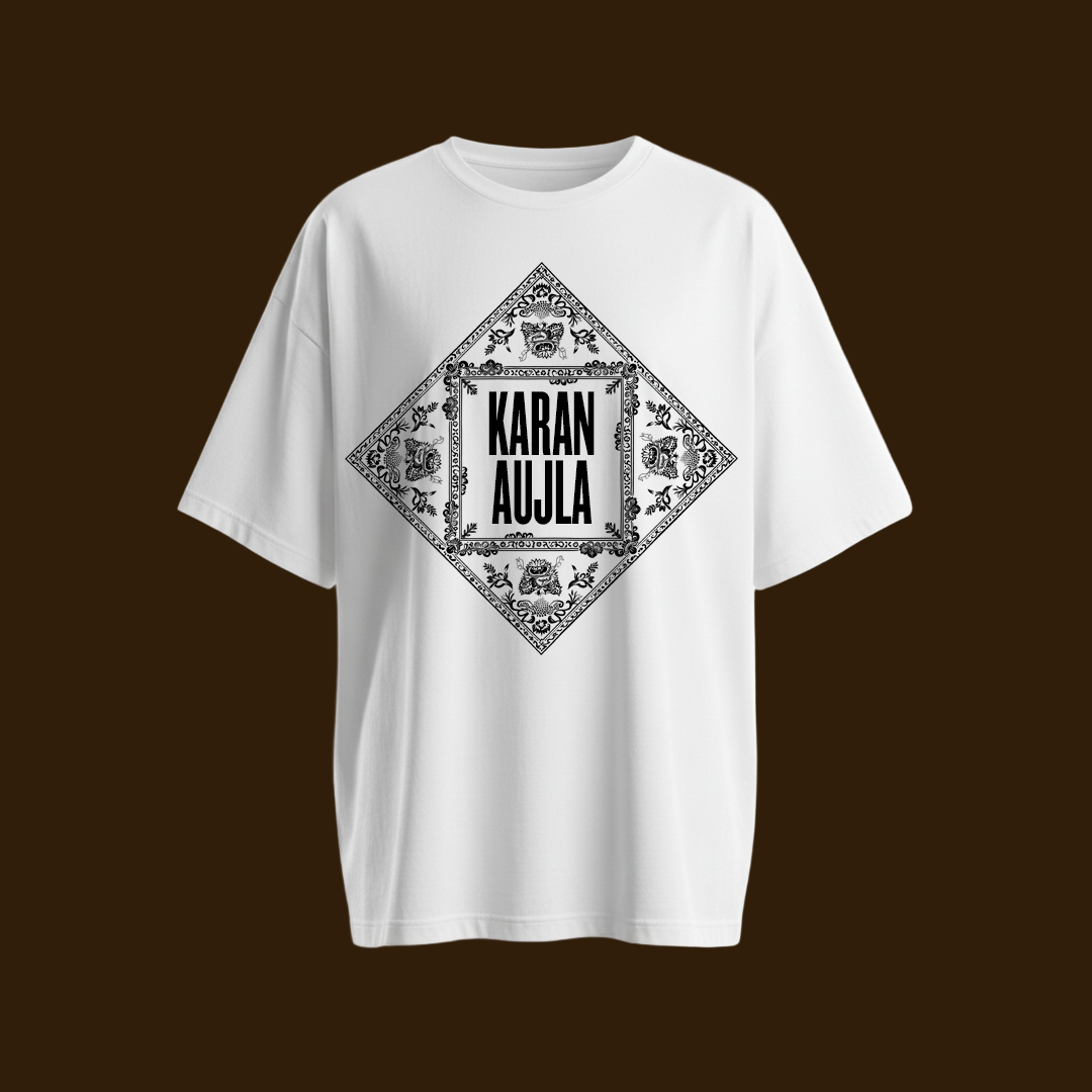 Karan Aujla – Black & White Bandana Tees