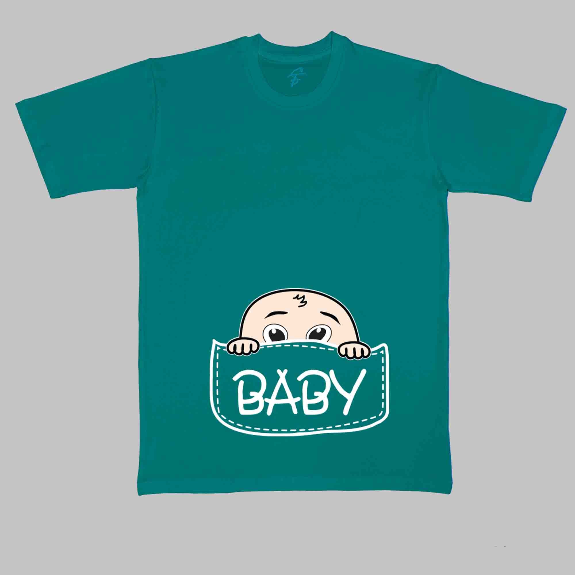 BABY POUCH TSHIRT - Pregnancy Tees - Sitara Fashions