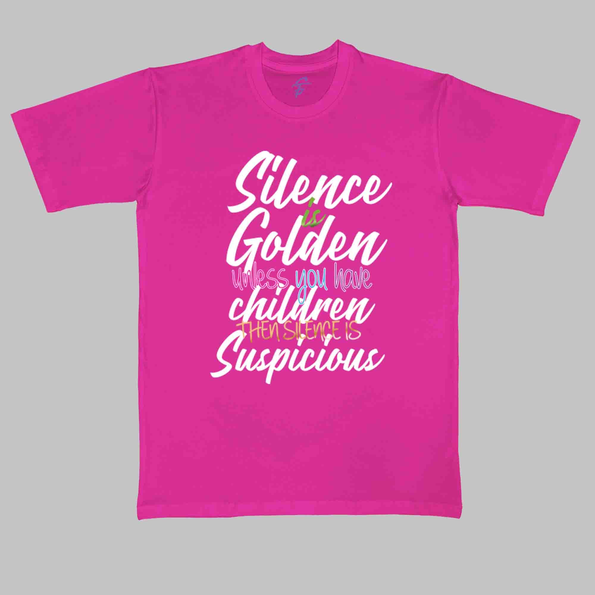 SILENCE IS GOLDEN TSHIRT - Twinning | Buy 1 at Actual Price or Get a Bundle at 40% Off!