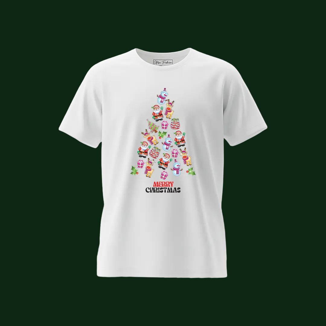 Candies Christmas Tree , Santa treat Graphic Tees for Kids Unisex and matching T-shirt