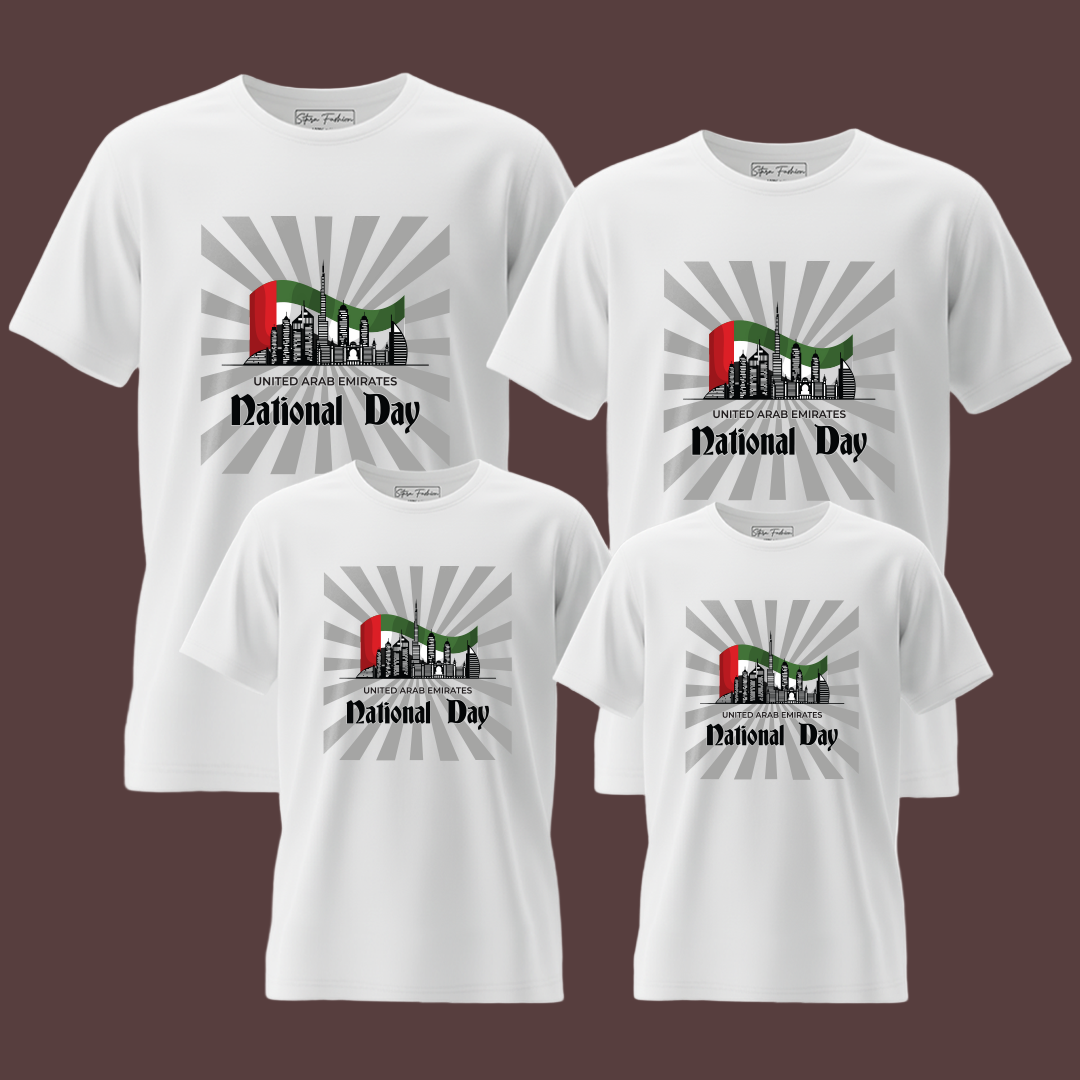 UAE National Day Family T-Shirts – Patriotic Graphic Collection