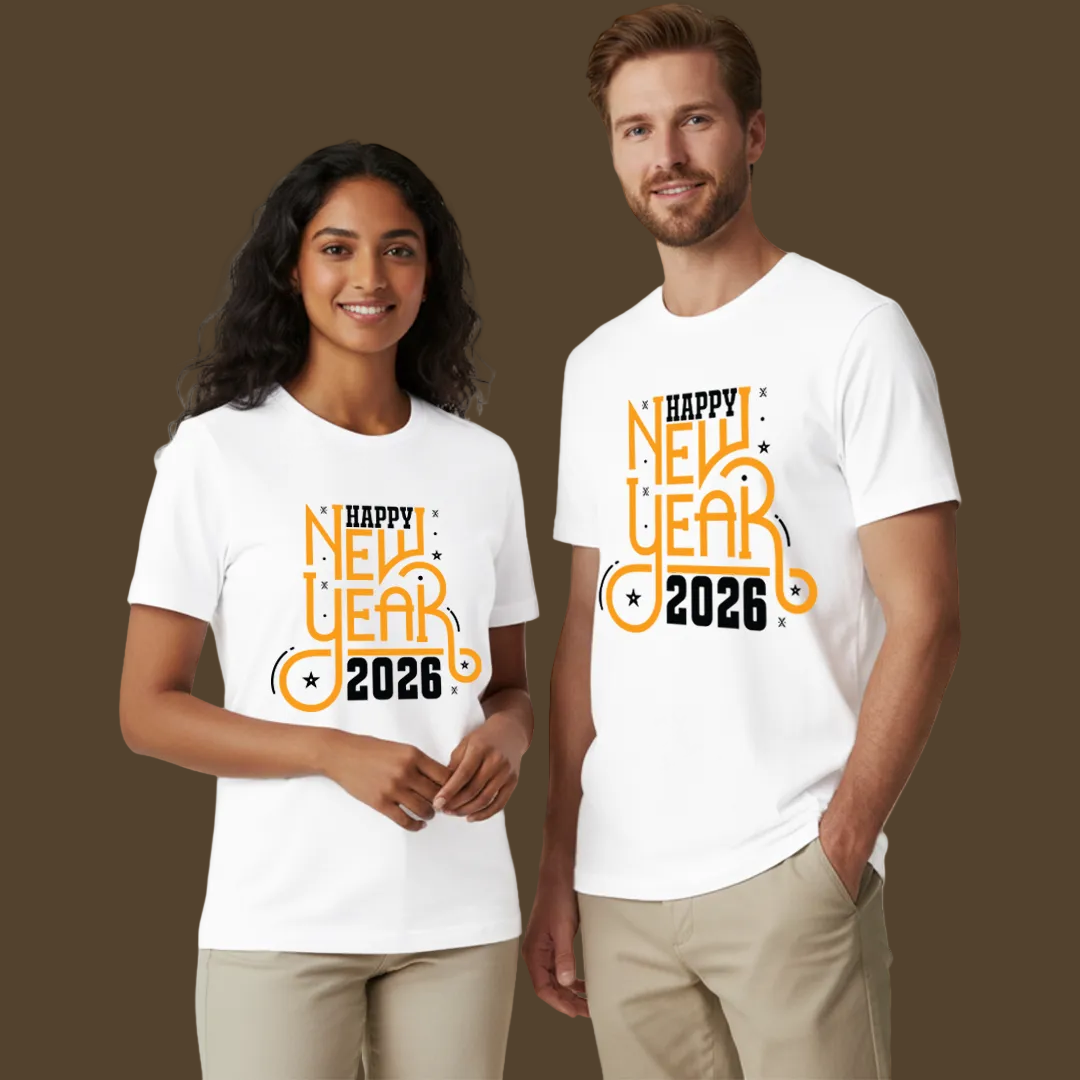 Matching Family New Year 2026 T-Shirts – Happy New Year 2026 Graphic Tees for Parents, Kids & Rompers– Custom NYE Family T-shirts – Matching New Year Eve Celebration T-Shirts