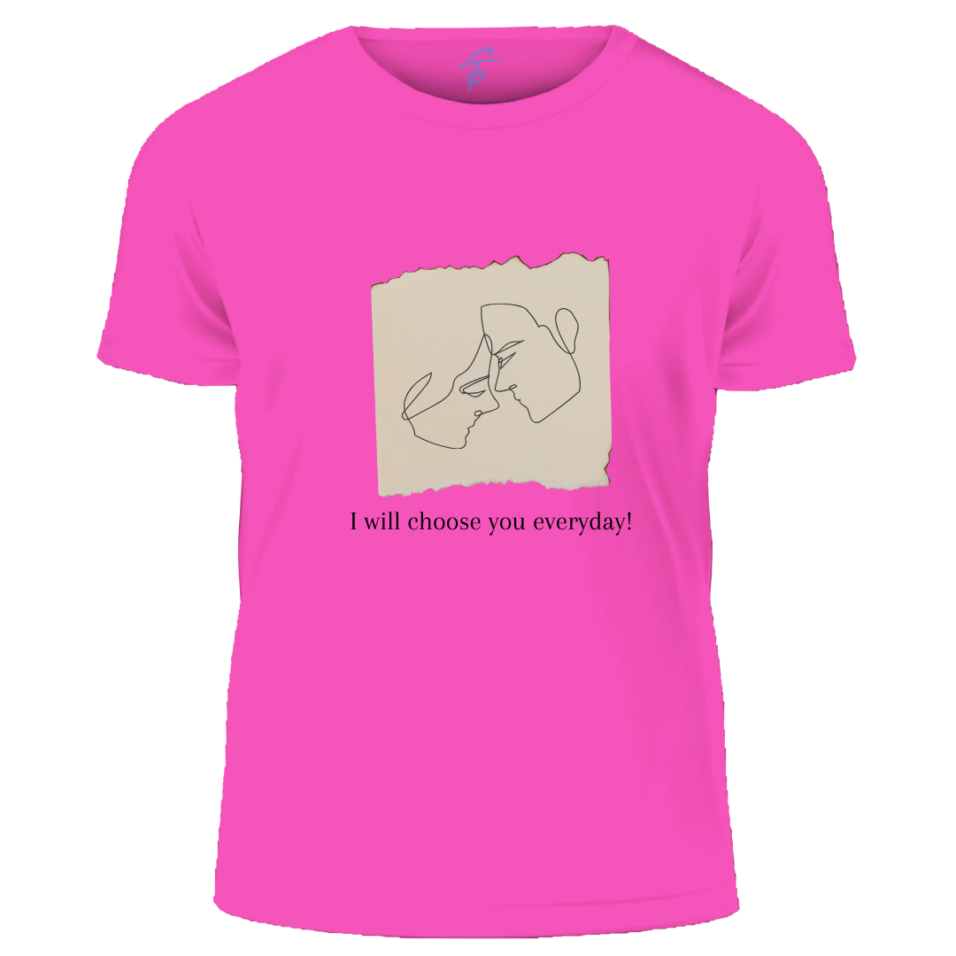 I Will Choose You Everyday, Set of 2 PCS - Couple Tshirt for Couples