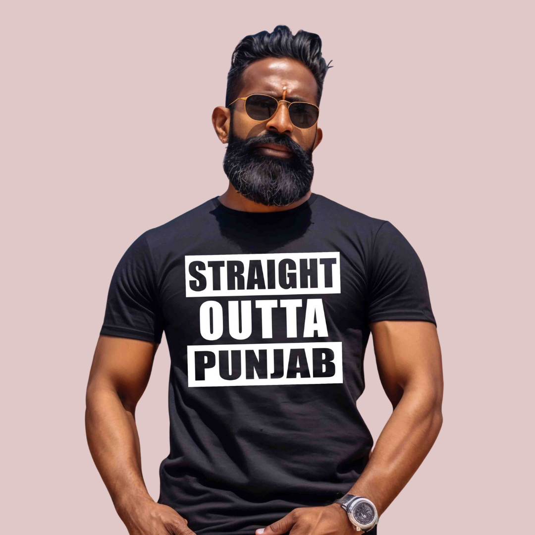 STRAIGHT OUTTA PUNJAB TSHIRT - Vibe Wear