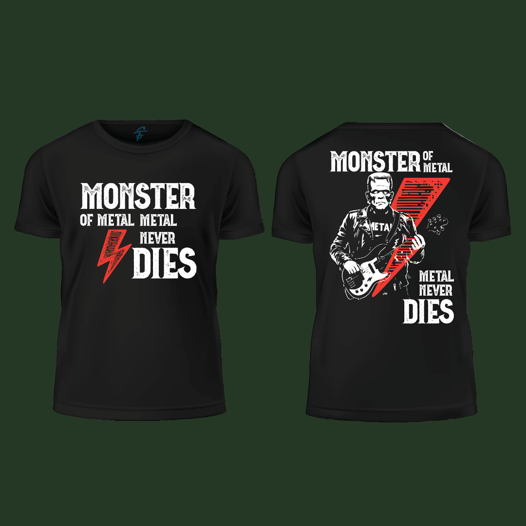 Monster of Metal T-Shirt | Heavy Metal Fan Apparel | Metal Never Dies Tee