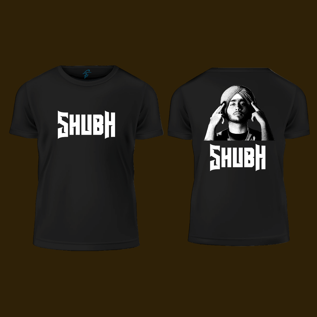 Shubh T-Shirt | Punjabi Singer Graphic Tee | White Oversized Streetwear T-Shirt | Concert & Casual Wear