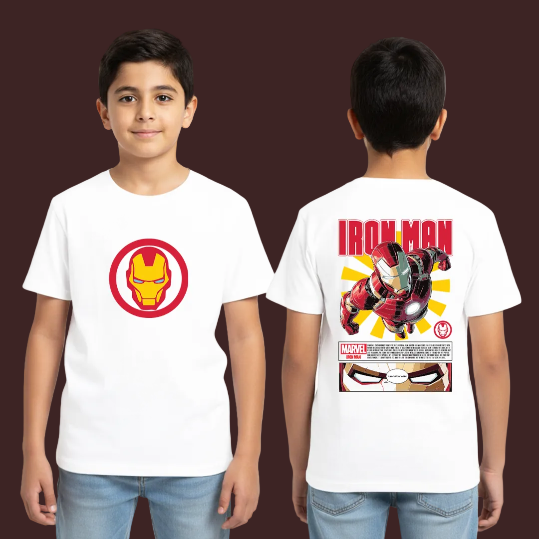 Iron Man Graphic Tee - Retro Marvel Comics Aesthetic T-Shirt - Unisex Urban Streetwear Assemble Your Style Collection