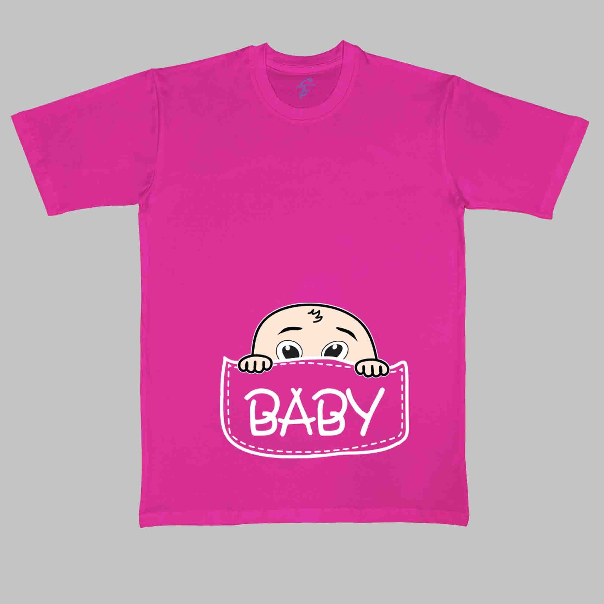 BABY POUCH TSHIRT - Pregnancy Tees - Sitara Fashions