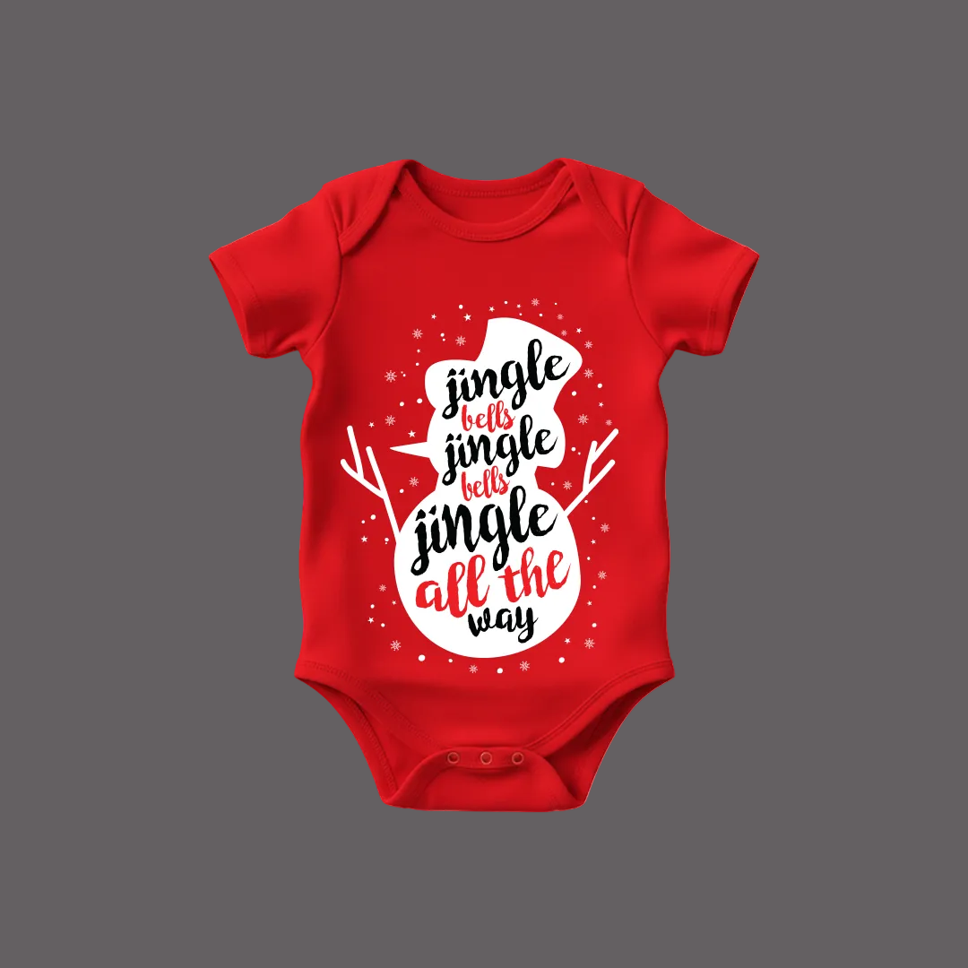 Red Christmas Family Tees  Snowman "Jingle Bells" Theme