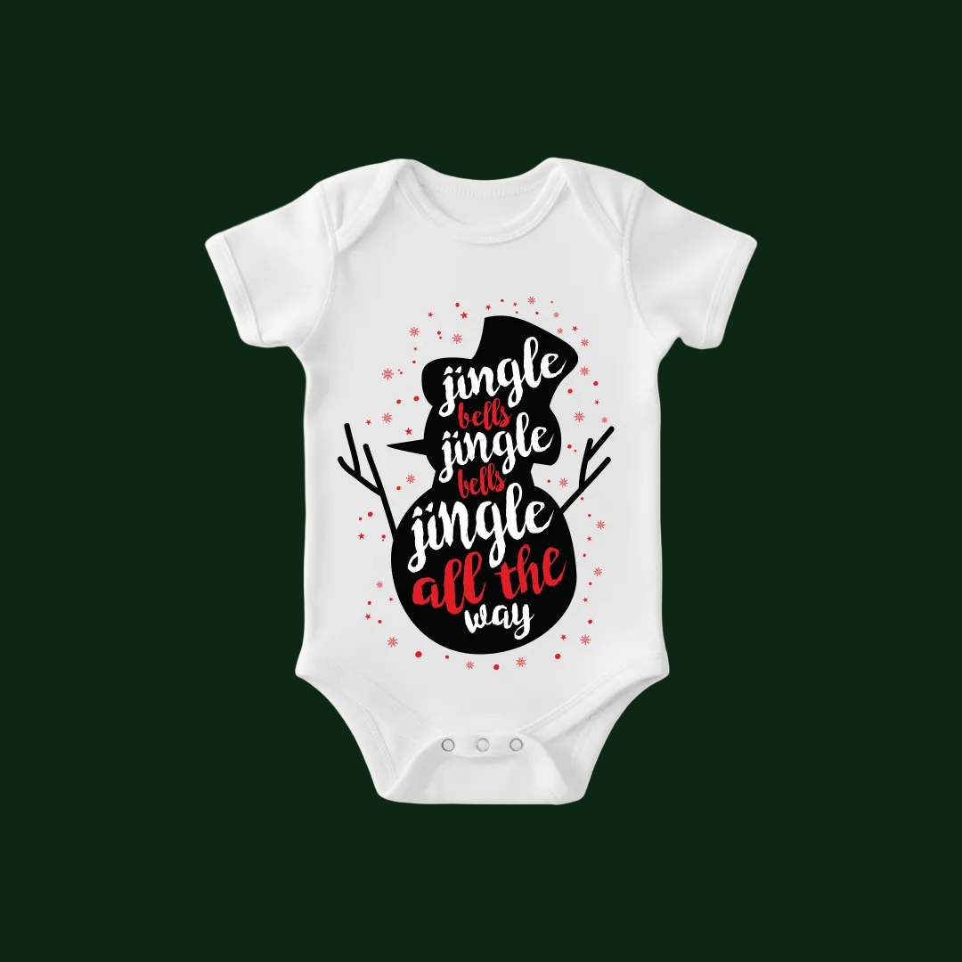 Red Christmas Family Tees  Snowman "Jingle Bells" Theme