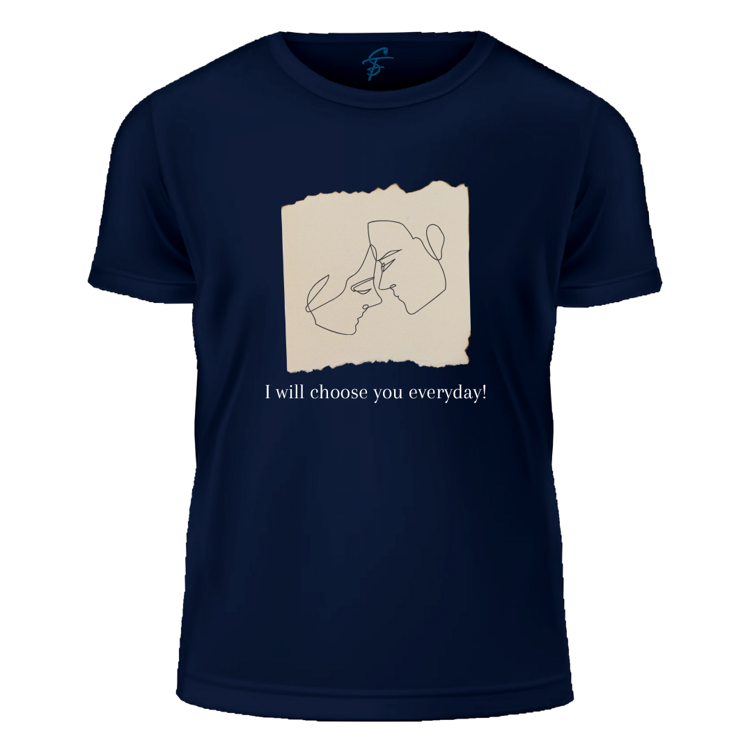 I Will Choose You Everyday, Set of 2 PCS - Couple Tshirt for Couples
