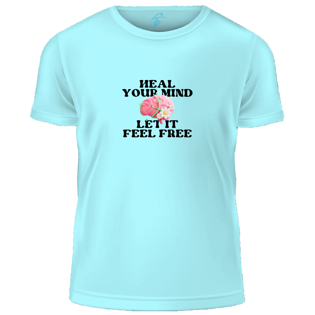 Heal Your Mind Mental Health Graphic T-Shirt, 100% Cotton, Summer Collection