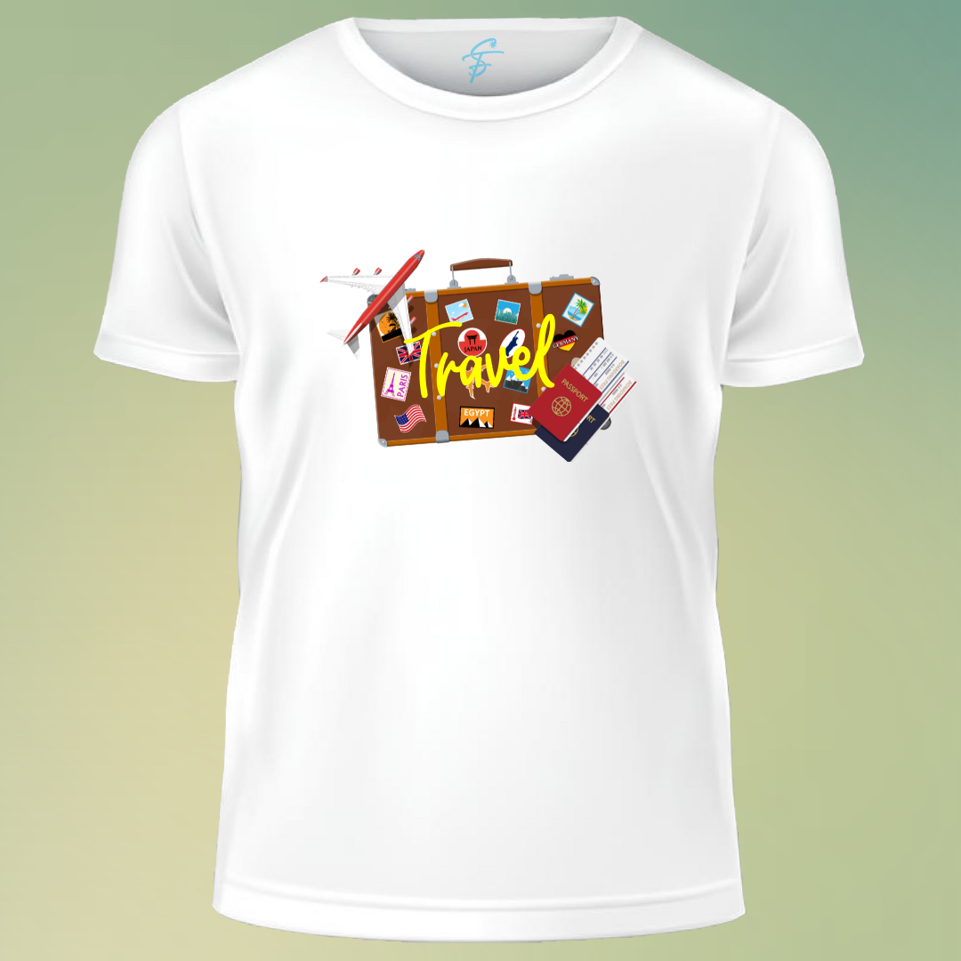 TRAVEL WITH THE AMAZING STUFF, T-Shirt, 100% Cotton, Travel Collection