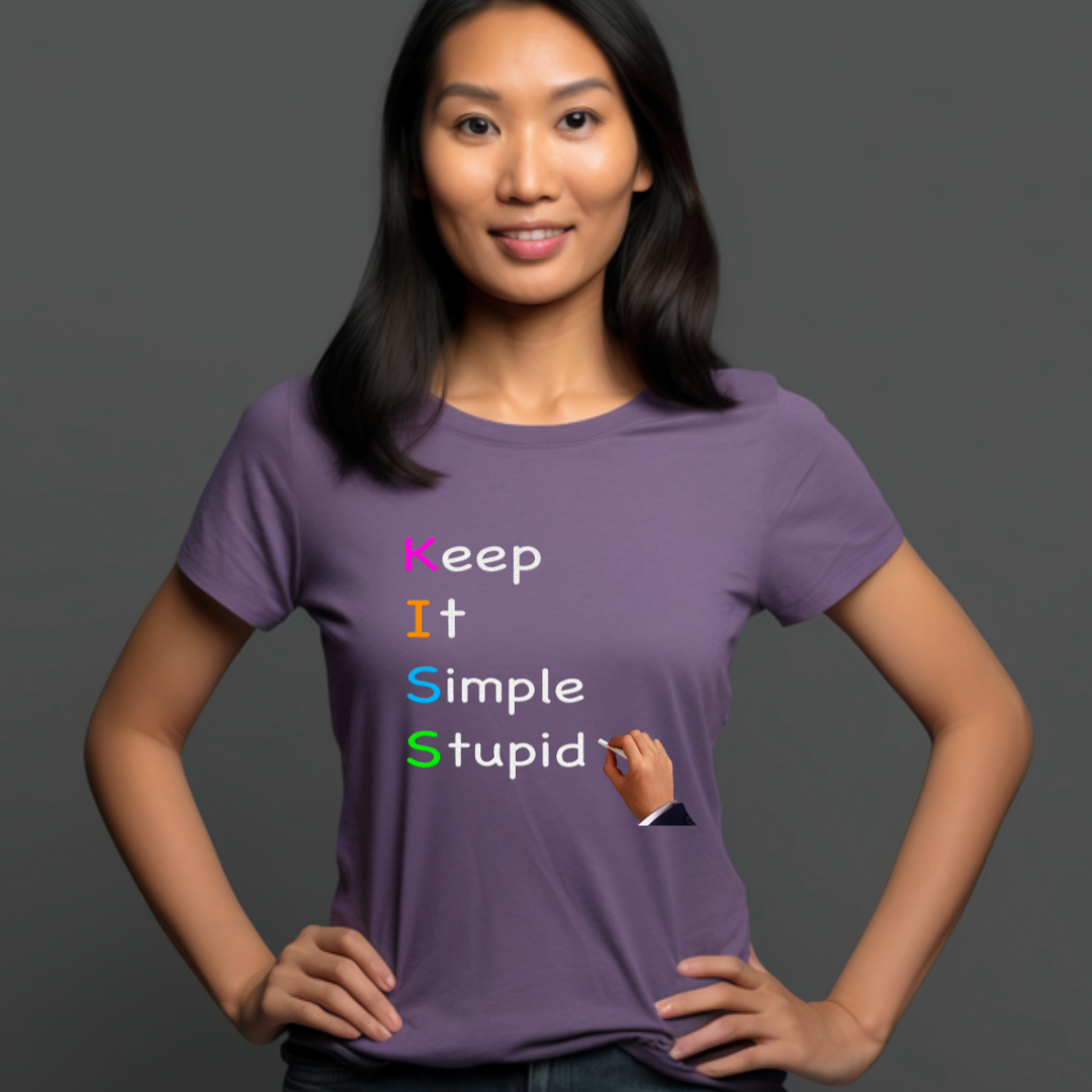 KEEP IT SIMPLE STUPID, T-Shirt, 100% Cotton, Summer Collection