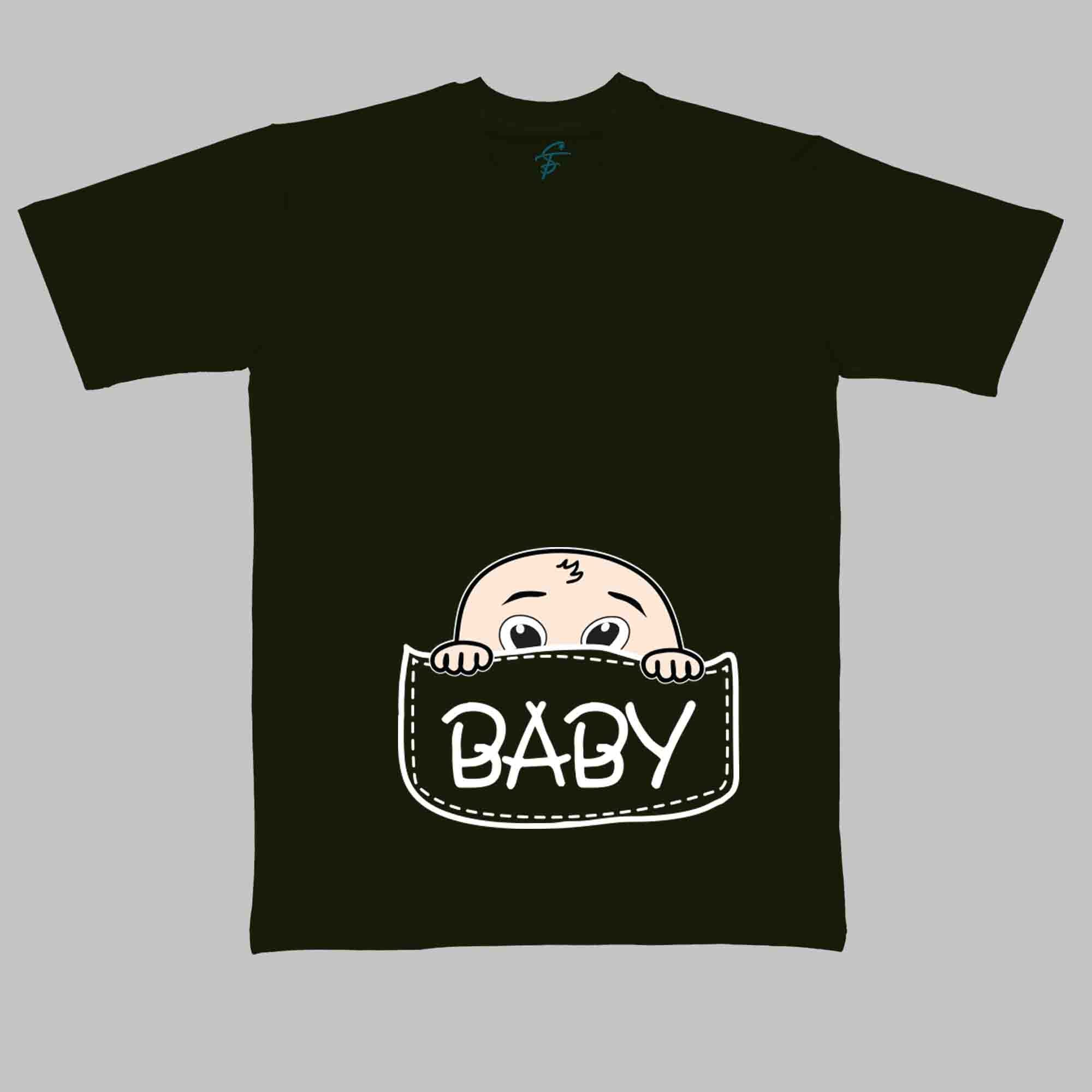 BABY POUCH TSHIRT - Pregnancy Tees - Sitara Fashions