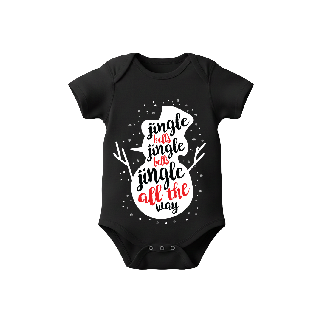 Red Christmas Family Tees  Snowman "Jingle Bells" Theme