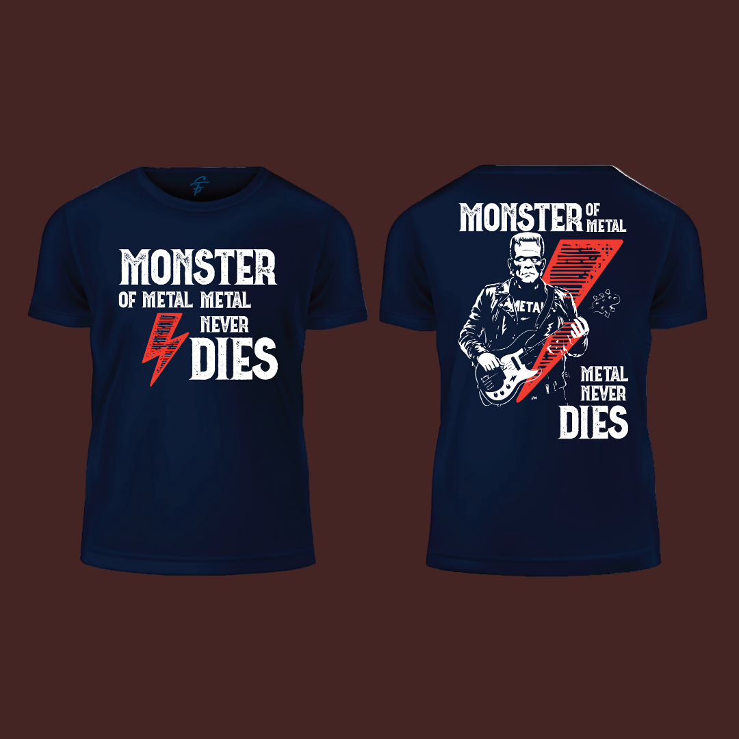 Monster of Metal T-Shirt | Heavy Metal Fan Apparel | Metal Never Dies Tee