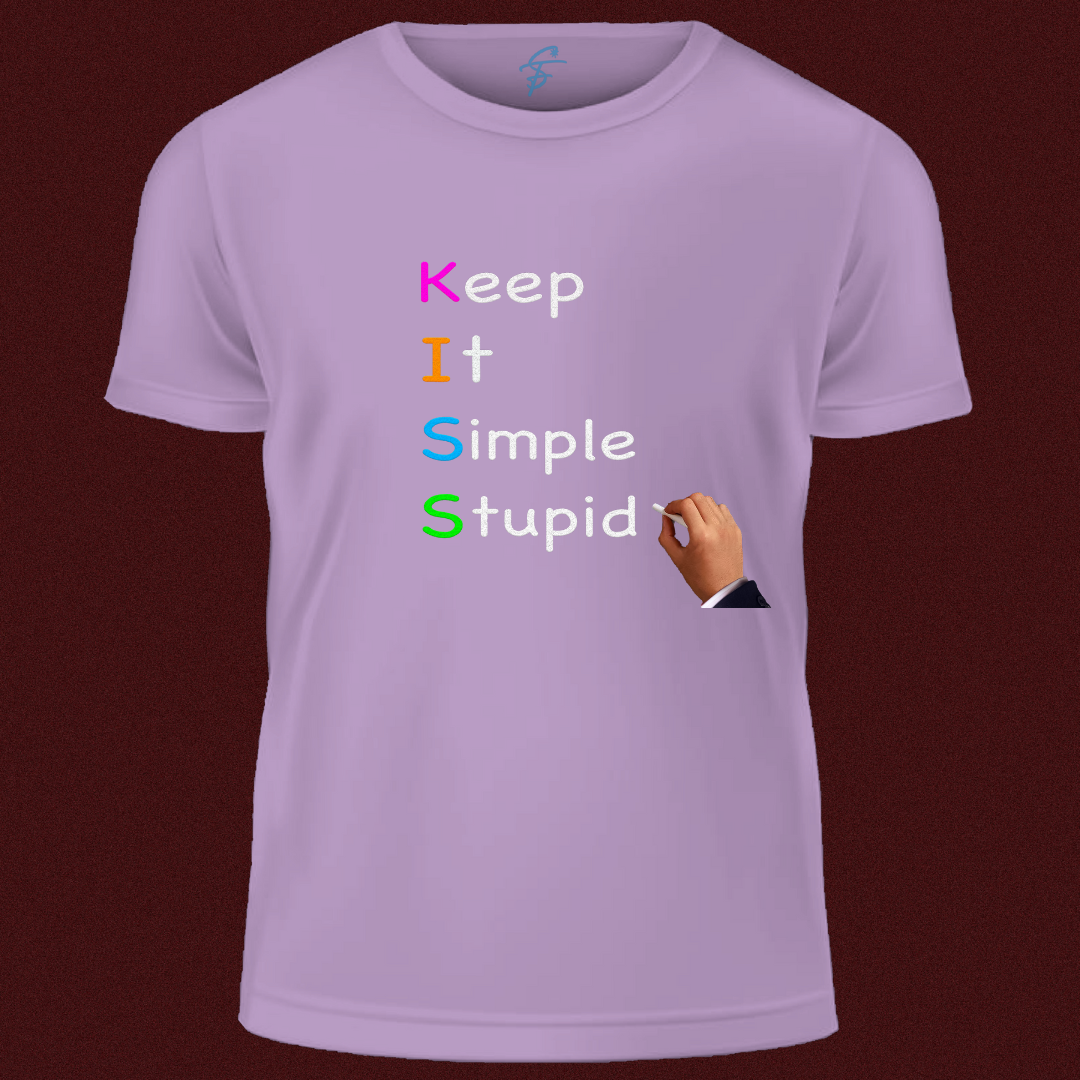 KEEP IT SIMPLE STUPID, T-Shirt, 100% Cotton, Summer Collection