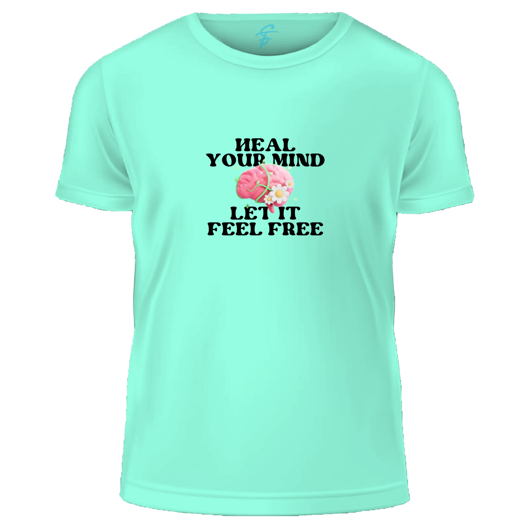 Heal Your Mind Mental Health Graphic T-Shirt, 100% Cotton, Summer Collection