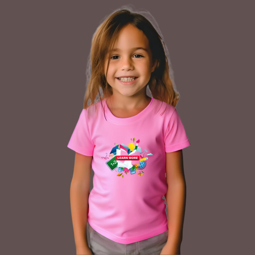 LEARN, T-Shirt,100% Cotton