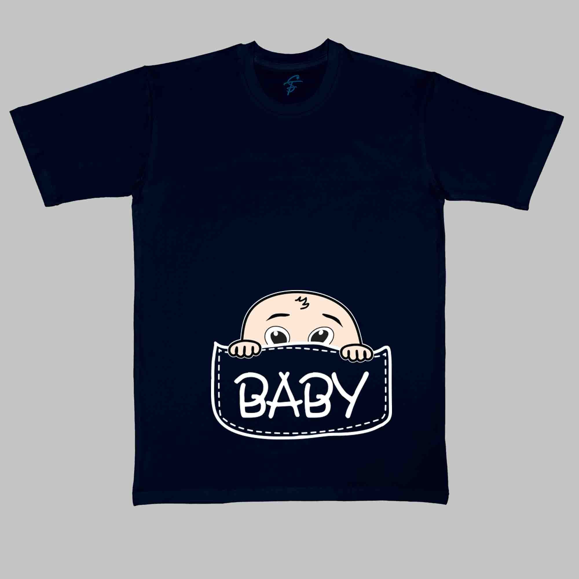 BABY POUCH TSHIRT - Pregnancy Tees - Sitara Fashions