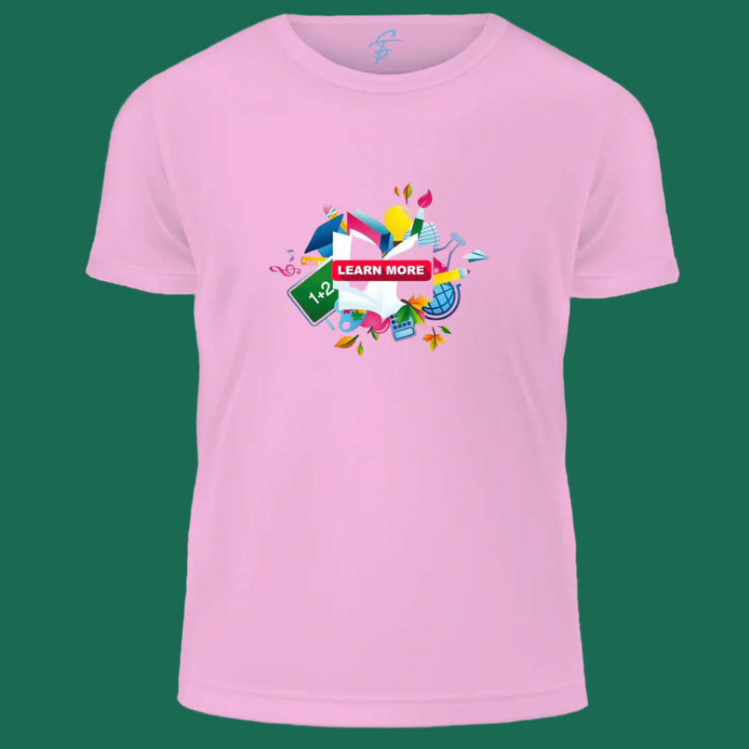 LEARN, T-Shirt,100% Cotton