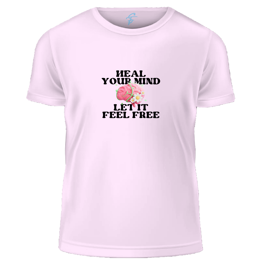 Heal Your Mind Mental Health Graphic T-Shirt, 100% Cotton, Summer Collection