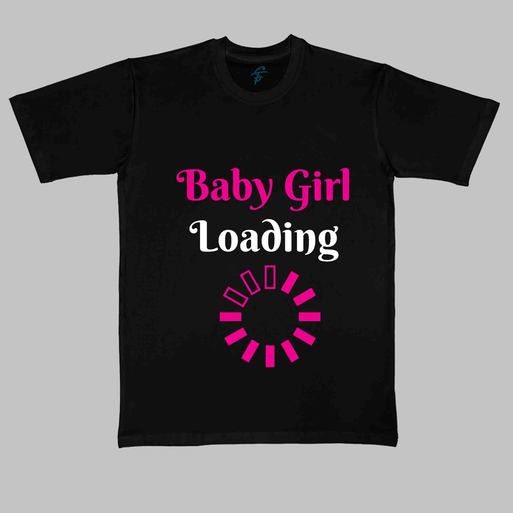 BABY GIRL LOADING TSHIRT - Maternity
