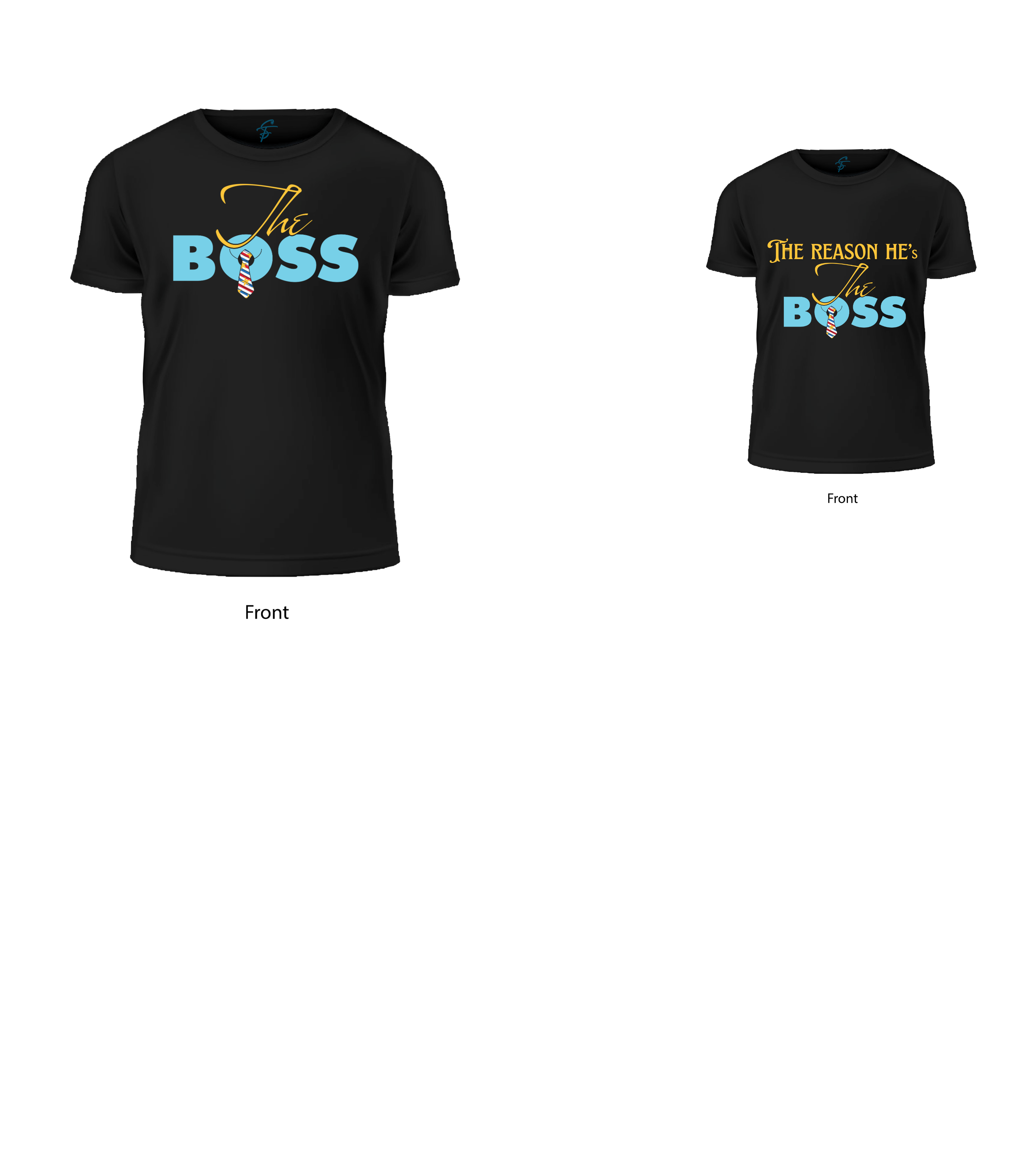 The Reason He's The Boss Kids T-Shirt | Father Son Matching Graphic Tee