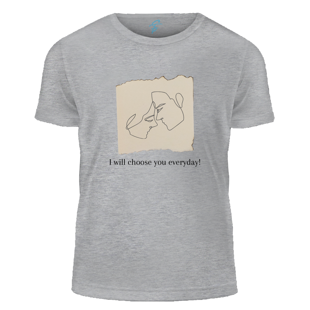 I Will Choose You Everyday, Set of 2 PCS - Couple Tshirt for Couples