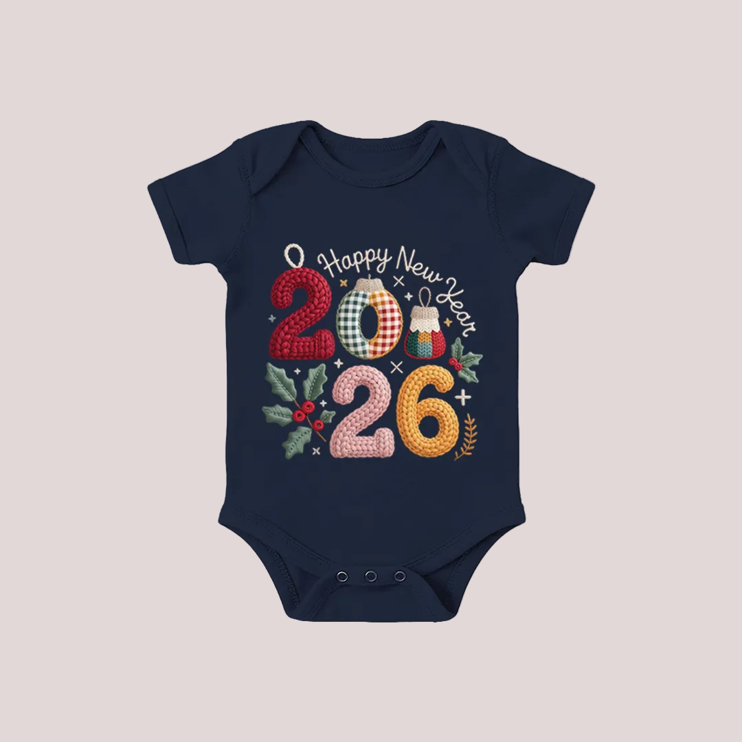 Boho Floral 2026 New Year Matching T-Shirts | Cute New Year’s Eve Family T-shirts | Custom 2026 Graphic Tees for Family Photoshoot