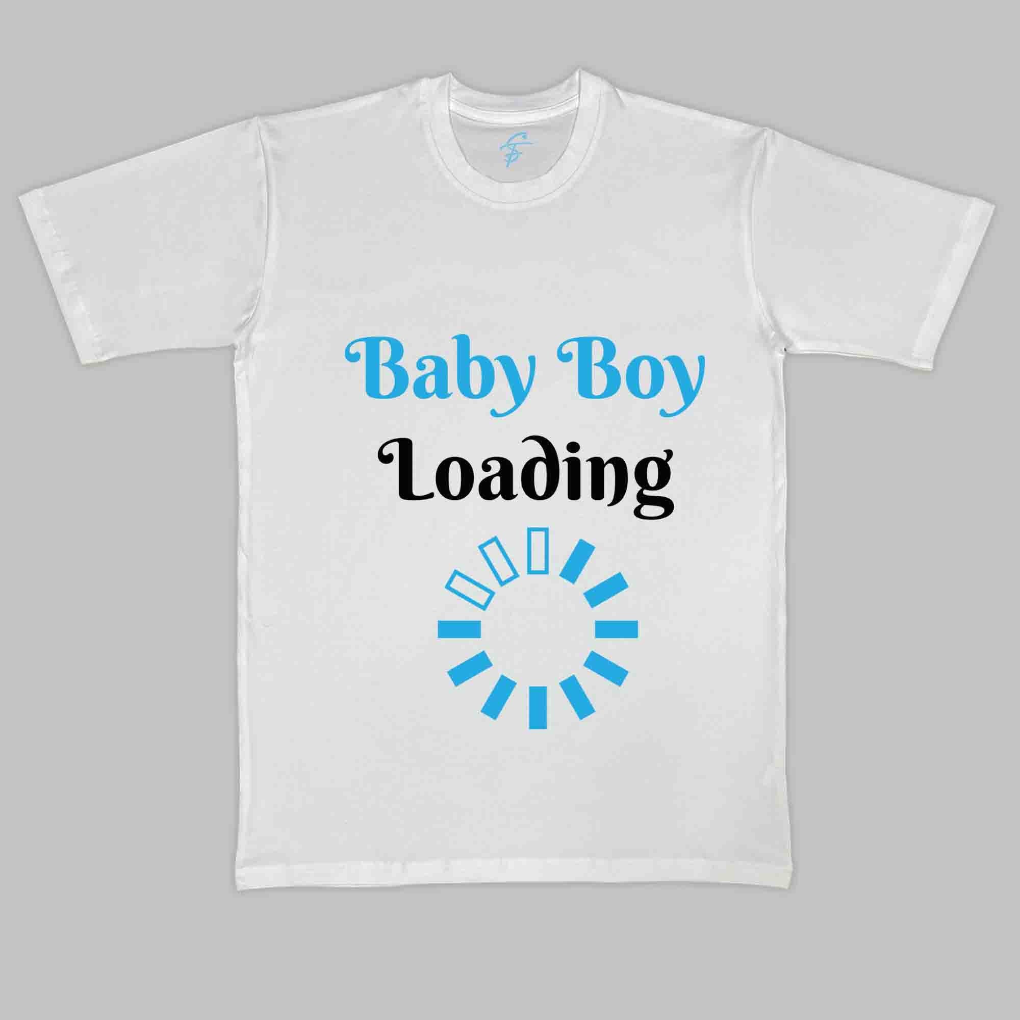 BABY BOY LOADING TSHIRT - Maternity
