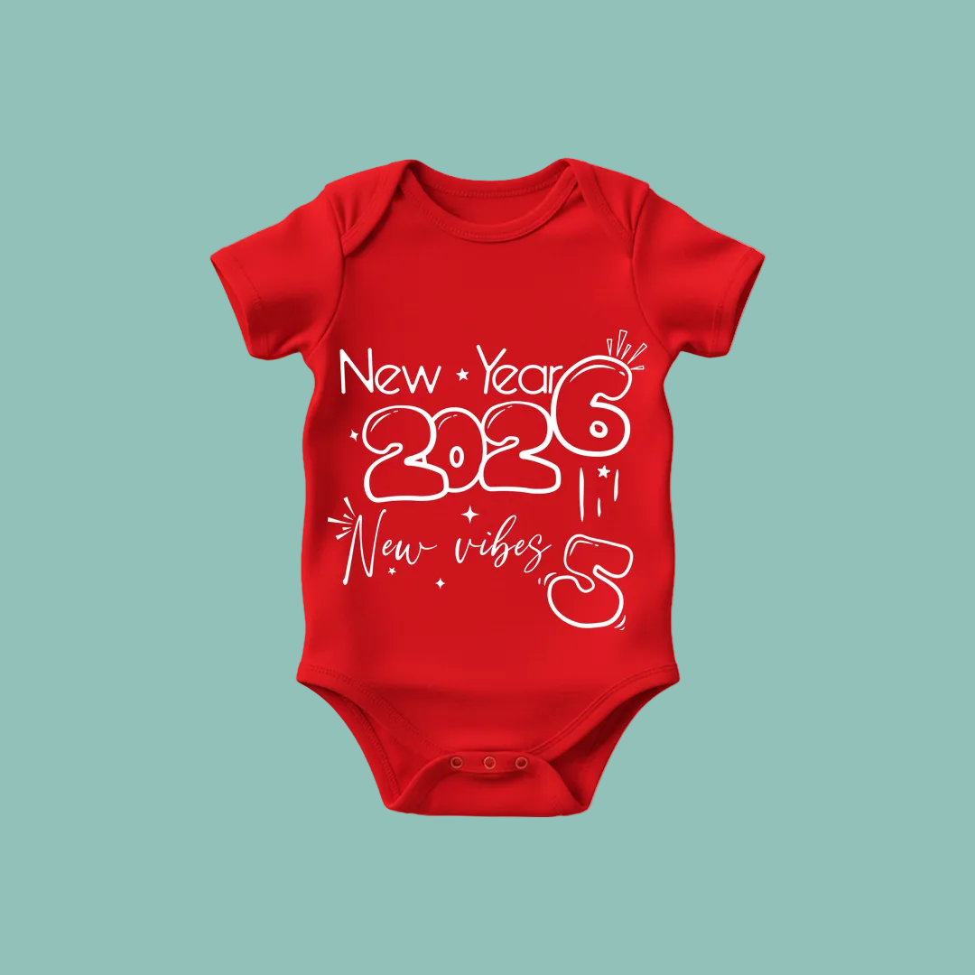 Matching New Year 2026 Family T-shirts | Custom "New Vibes" T-shirts for New Year's Eve