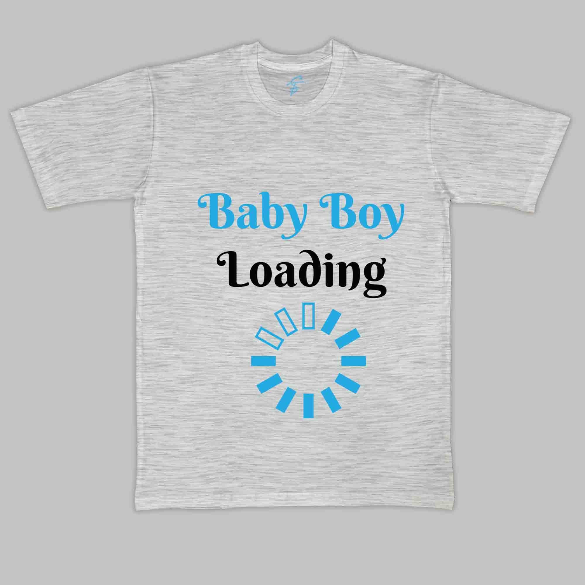 BABY BOY LOADING TSHIRT - Maternity