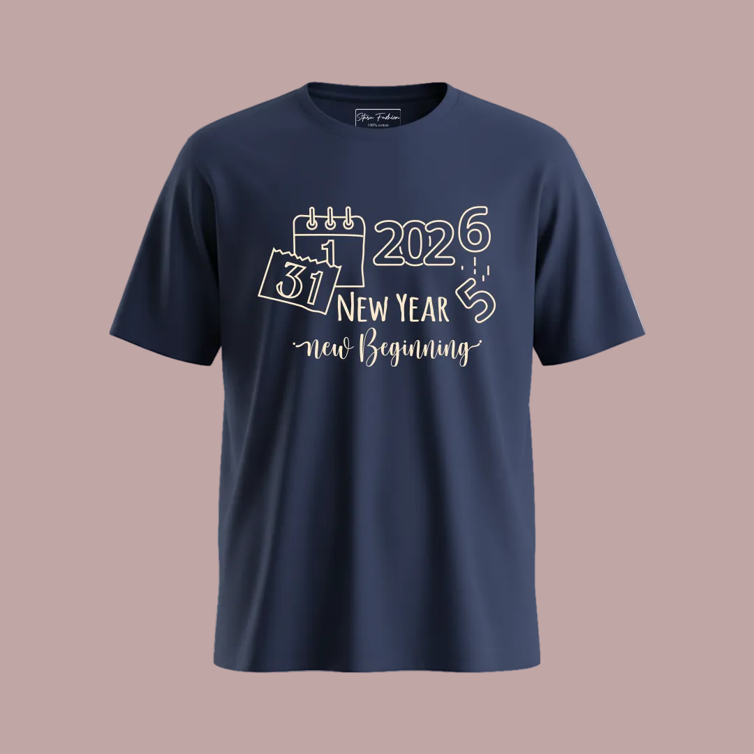 Family Matching New Year 2026 T-Shirts, New Beginning 2026 Squad T-shirts, Custom New Year's Eve Calendar T-Shirts for Mom Dad, Kids & Rompers
