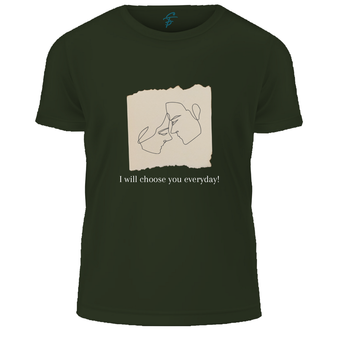 I Will Choose You Everyday, Set of 2 PCS - Couple Tshirt for Couples